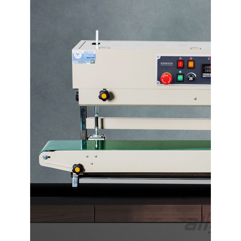 Mesin Sealer Kembung Isi Nitrogen Continuous band Sealer Press Plastik Otomatis