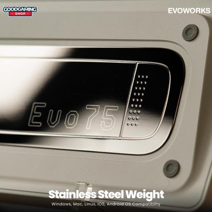 Lengkapjaminan- Evoworks Evo 75 | Evo75 75 Wireless Trimod Aluminium Custom Mechanical Gaming Keyboa
