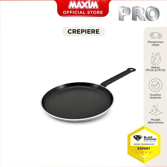 Stufato- Maxim Pro Wajan Teflon Anti Lengket 25Cm Crepiere