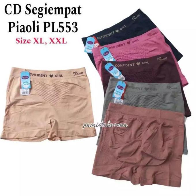 Cd Segiempat Piaoli Pl555| Boxer Piaoli / Celana Dalam Wanita Segiempat Rajut