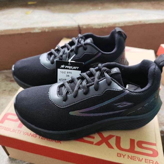Sepatu Pria Pro Att Original:Tgz 896 Hitam Hitam Tali. Sneakers Anak& Dewasa. Size 35-44