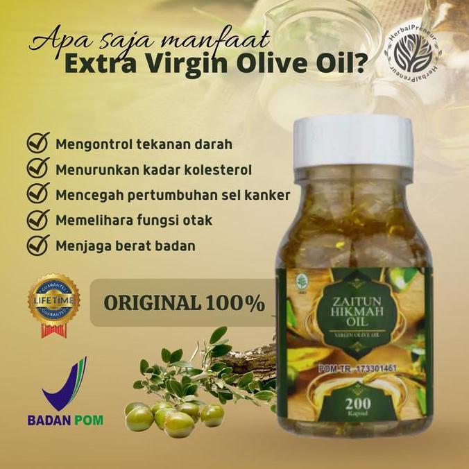Zerox- Minyak Zaitun Extra Virgin Olive Oil Original Zaitun Kapsul Murni Asli