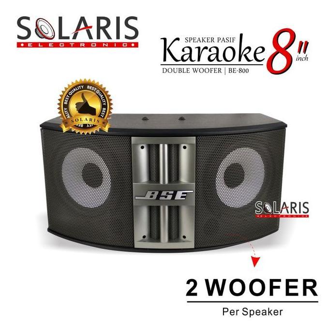 Herisaputra645 - Speaker Karaoke 8 Inch Double Woofer Bse Be-800 Speaker Pasif Bass Speakers