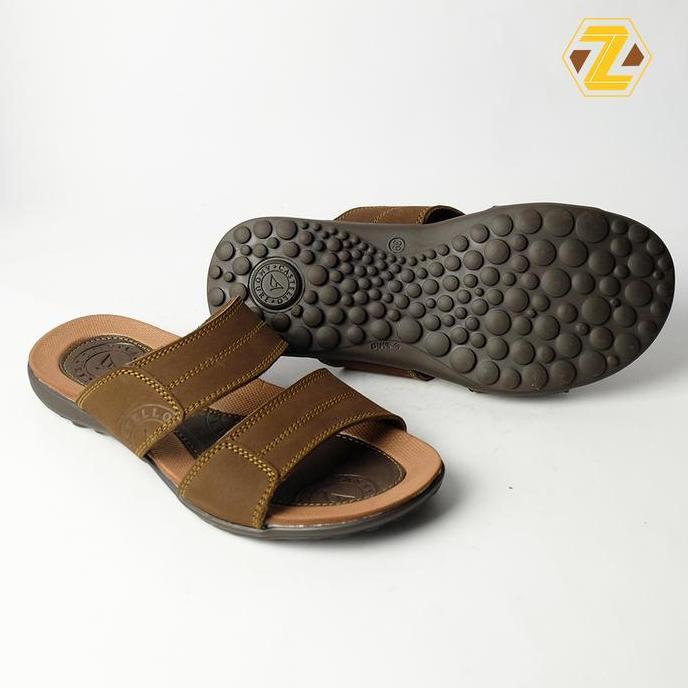 Sandal Cowo Minimalis Zeger Footwear Sandal Kulit Pria Zeger -  Bellamo 886