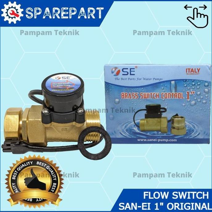 FLOW SWITCH SAN-EI 1 INCH ORIGINAL - OTOMATIS POMPA AIR DORONG BOOSTER ORIGINAL DAN TERPERCAYA
