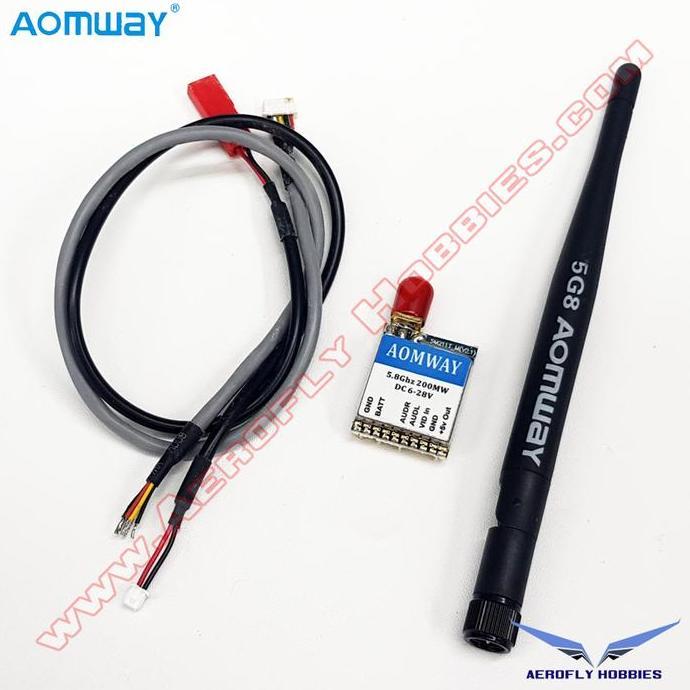 Aomway 5.8GHz 32Channel 200mW Micro AV Transmitter for FPV