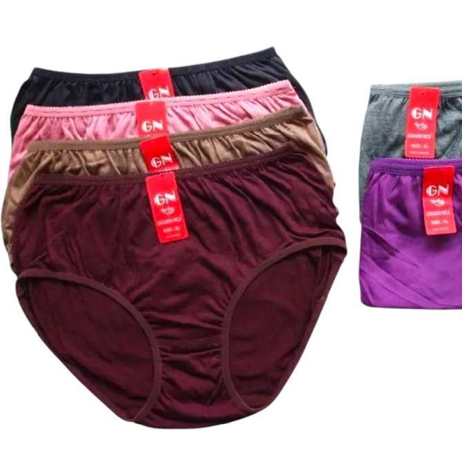 [6Pcs] Celana Dalam Wanita Dewasa Golden Nick 939 Model Karet Kecil -Celana Cewek Ukuran M, L, Xl, X