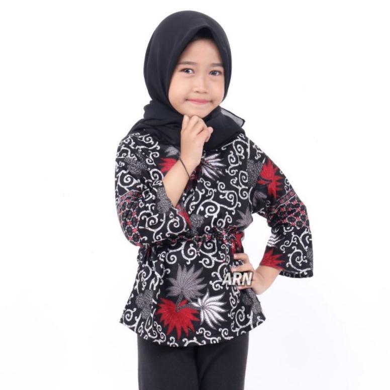 Sale Atasan Batik Anak - Baju Batik Anak Cewek - Blus Anak Cewek - Baju Batik Anak Perempuan - Blus 
