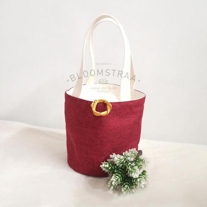 [ BURNET ] Hampers Bucket Bag CNY Edition Kanvas Tas Souvenir Imlek