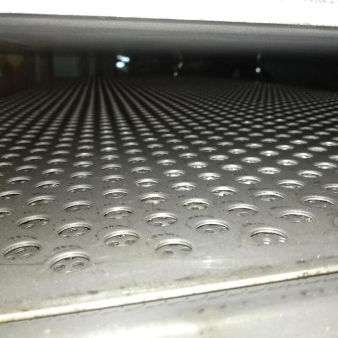 plat lubang stainless 304 tebal 0.8mm lubang 5mm