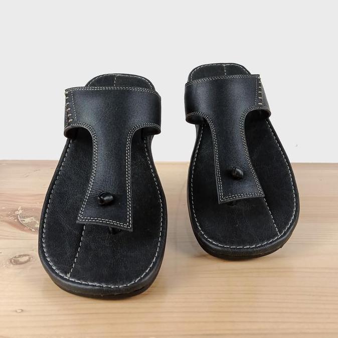 Sepatu Sandal Pria Sandal Jepit Pria Kulit Asli Rasheda Series Gr 04 Big Size