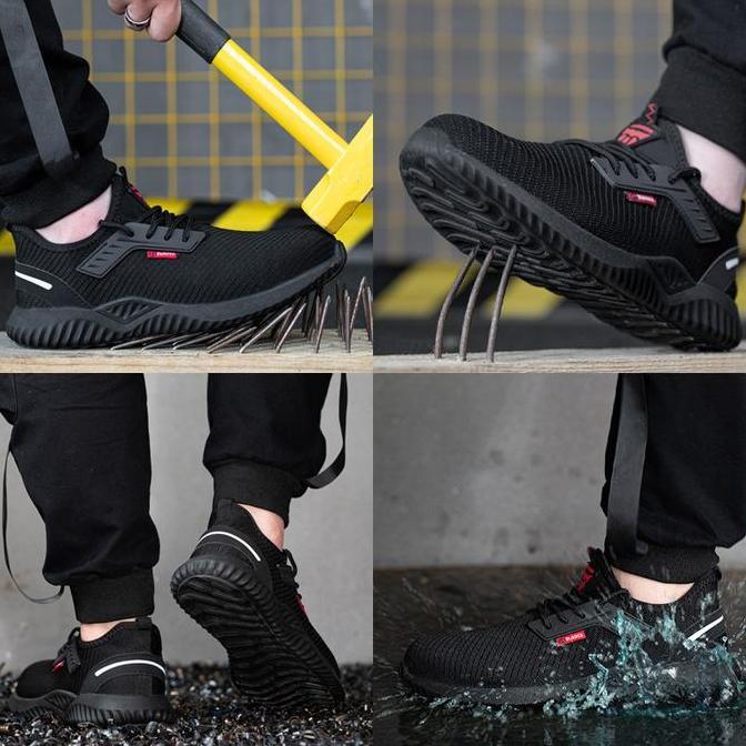 Gasajaa- Sepatu Safety Sport Safety Shoes Ujung Besi Sneakers Safety
