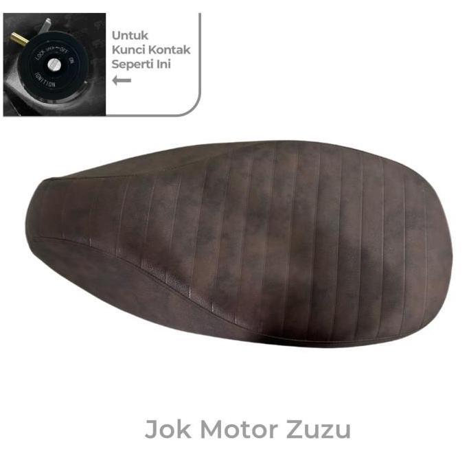 Jok Motor Coklat Zuzu/ Seat Zuzu