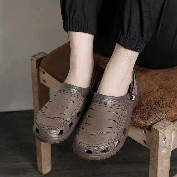 Sepatu Sandal Pria Sandal Crocs Yukon Woven Original