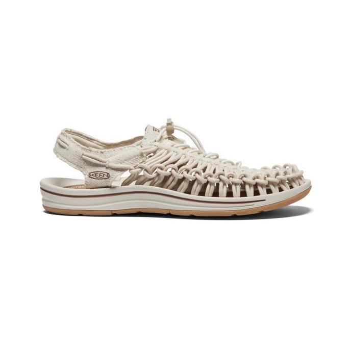 Sepatu Sandal Pria Sepatu Sandal Pria Keen Uneek Canvas - Natural Canvas/Birch