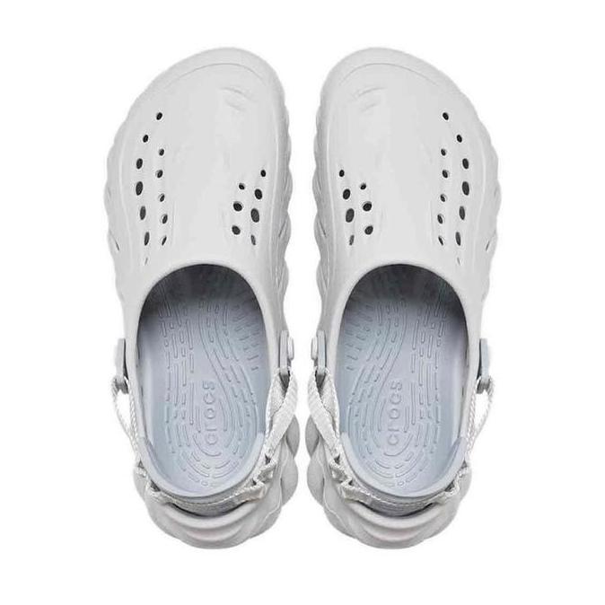Sepatu Sandal Pria Crocs Echo Unisex Clog - Grey 100% Original Ccr2079371Ft