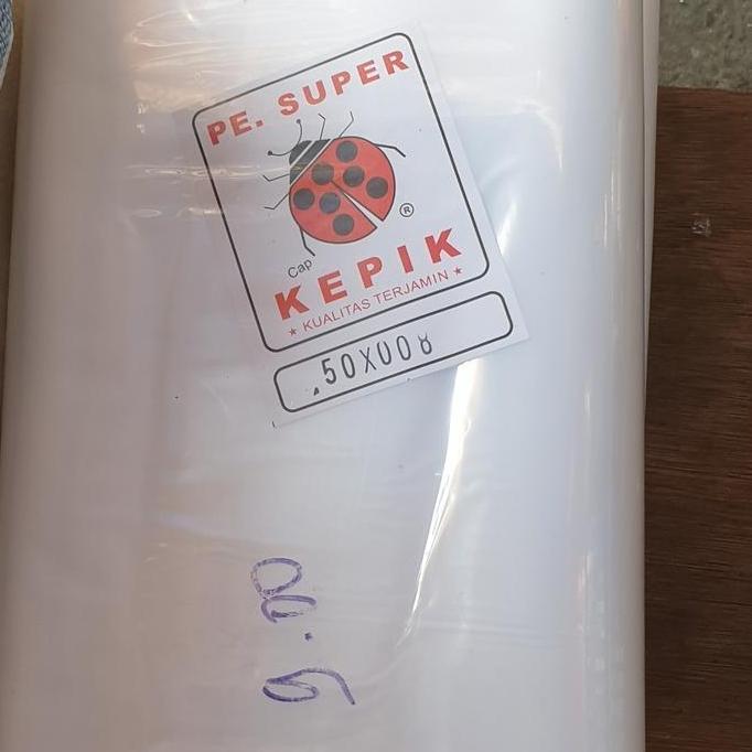 Langsungpas- Plastik Pe Roll Bening Lebar 50 Cm Tebal 0,8 Mikron