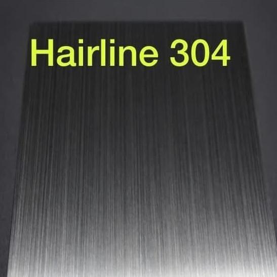 plat stainless ss304 hairline 3mm