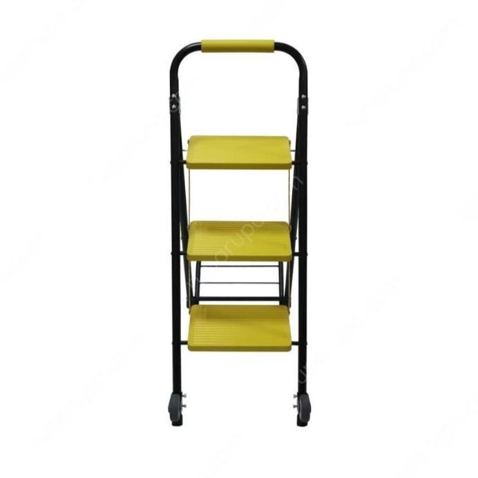Tangga Lipat Troli Besi Krisbow 3 step Leadder steel trolley  2 In 1