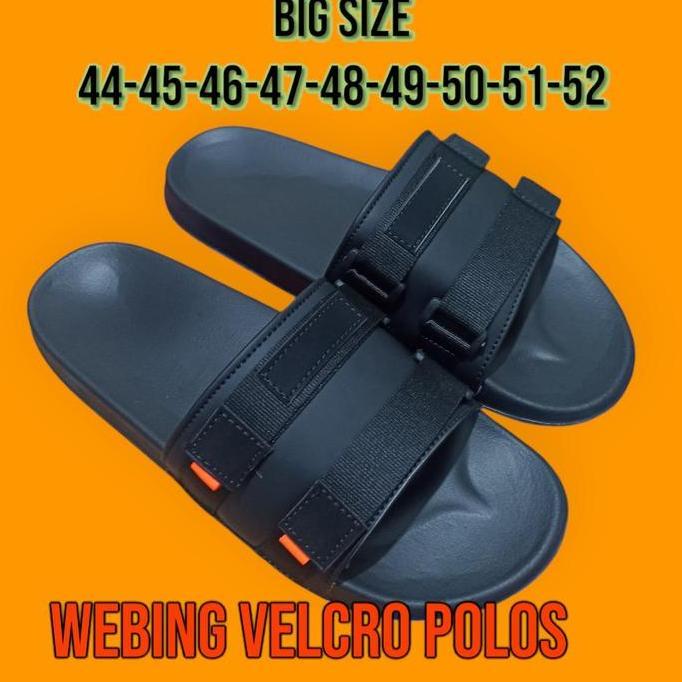 Sepatu Sandal Pria Sandal Velcro Webing Pria Ukuran Jumbo 44-52 Terbaru Sendal Selop Karet Kasual Sh