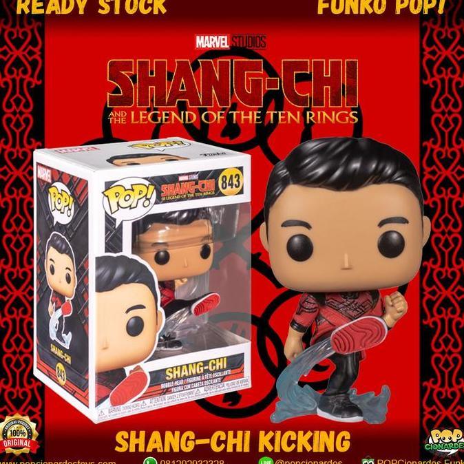 HOT SALE FUNKO POP MARVEL - SHANG-CHI - SHANG-CHI KICKING #843 TERMURAH