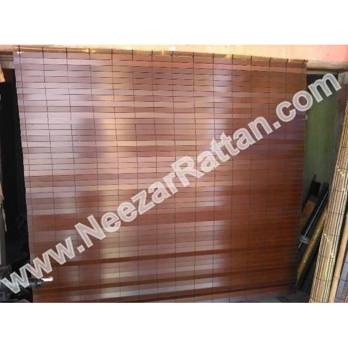 Tirai kerai jendela hujan kamar mandi outdoor pintu rumah tarik ulir