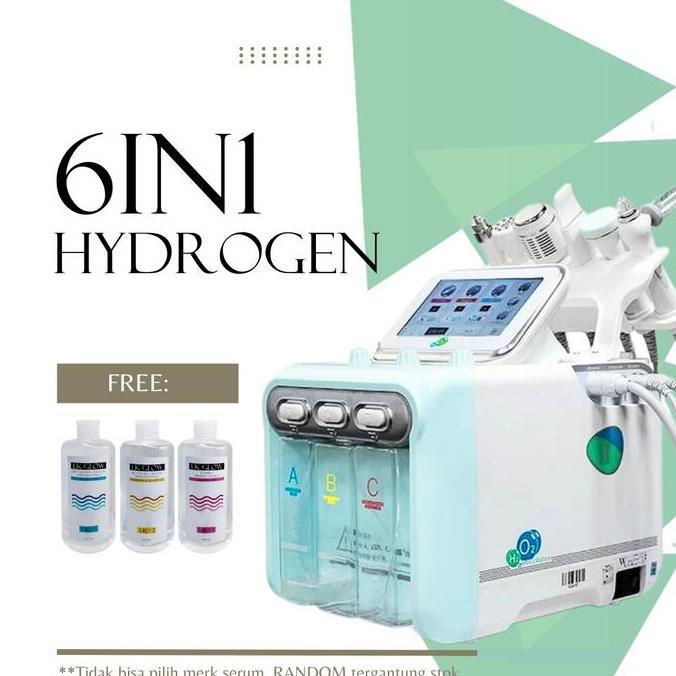 hydra 6in1 h2 02 hydrogen 6 fungsi jadi 1 mesin facial aqua peel