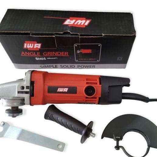 Promo Iwa Angle Grinder 100Mm Sh05 Mesin Gurinda Listrik  Alat Potong Keramik Gerinda 4 Inch Potong 
