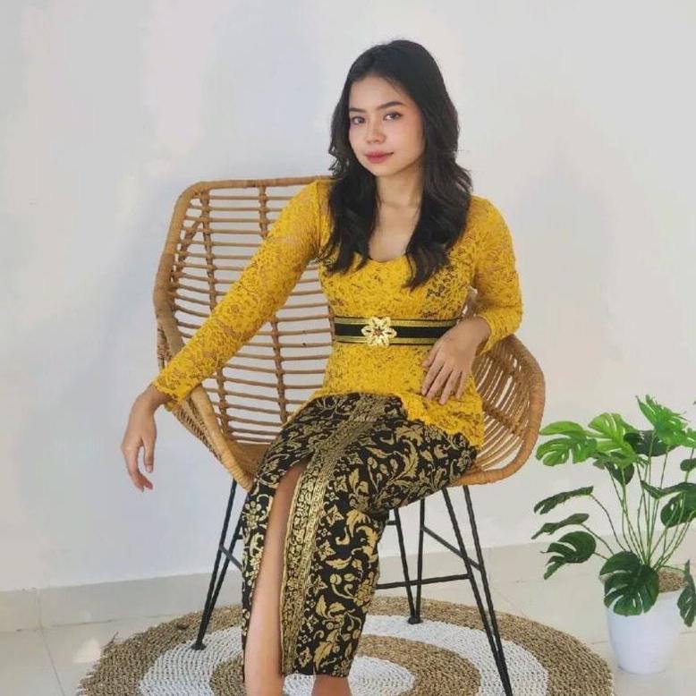 Promo Setelan Kebaya Bali Modern Wanita Obi Rok Prada Grosir Murah Set Kebaya Brukat Atasan Kebaya B