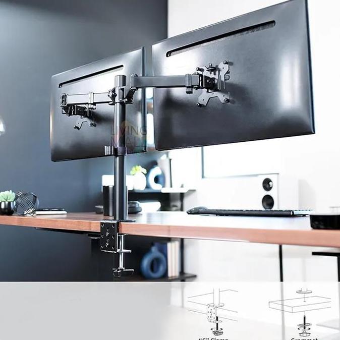 Monitor Bracket TV LED / Bracket LCD Monitor PC Gas Spring 13-32 inch Satu ARM dan Dua ARM / Monitor