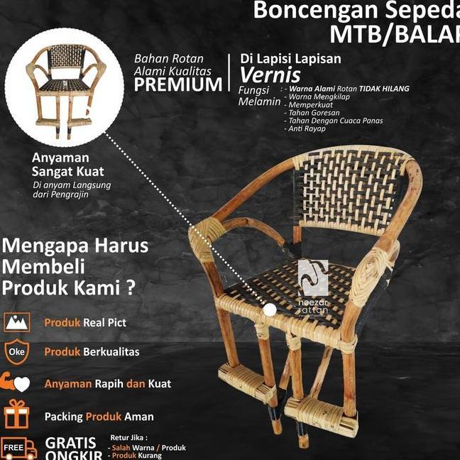 Kursi Boncengan Sepeda Anak Depan Mtb Polygon Gunung Rotan
