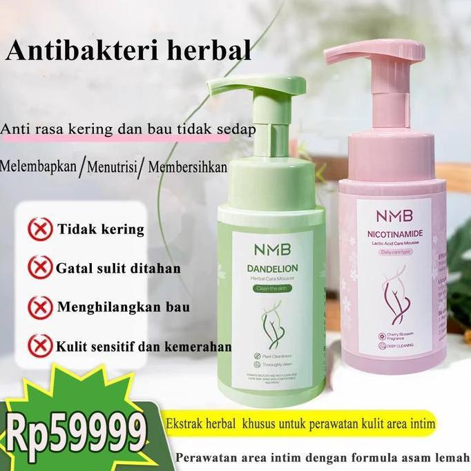 NMB Care Mousse, diformulasikan dengan niacinamide dan asam laktat, membersihkan dengan lembut