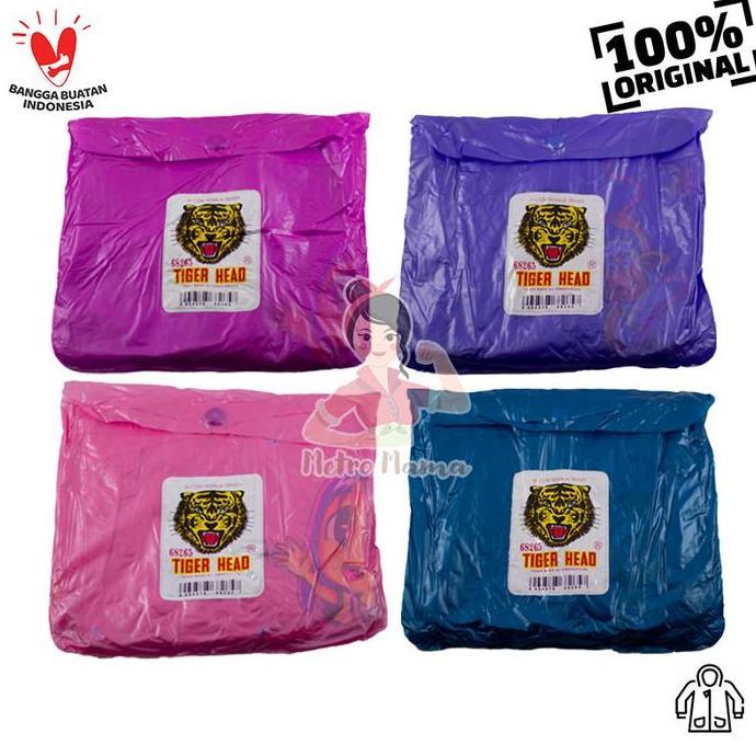 PROMO JAS HUJAN PONCO REMAJA TIGER HEAD 68265 ORIGINAL