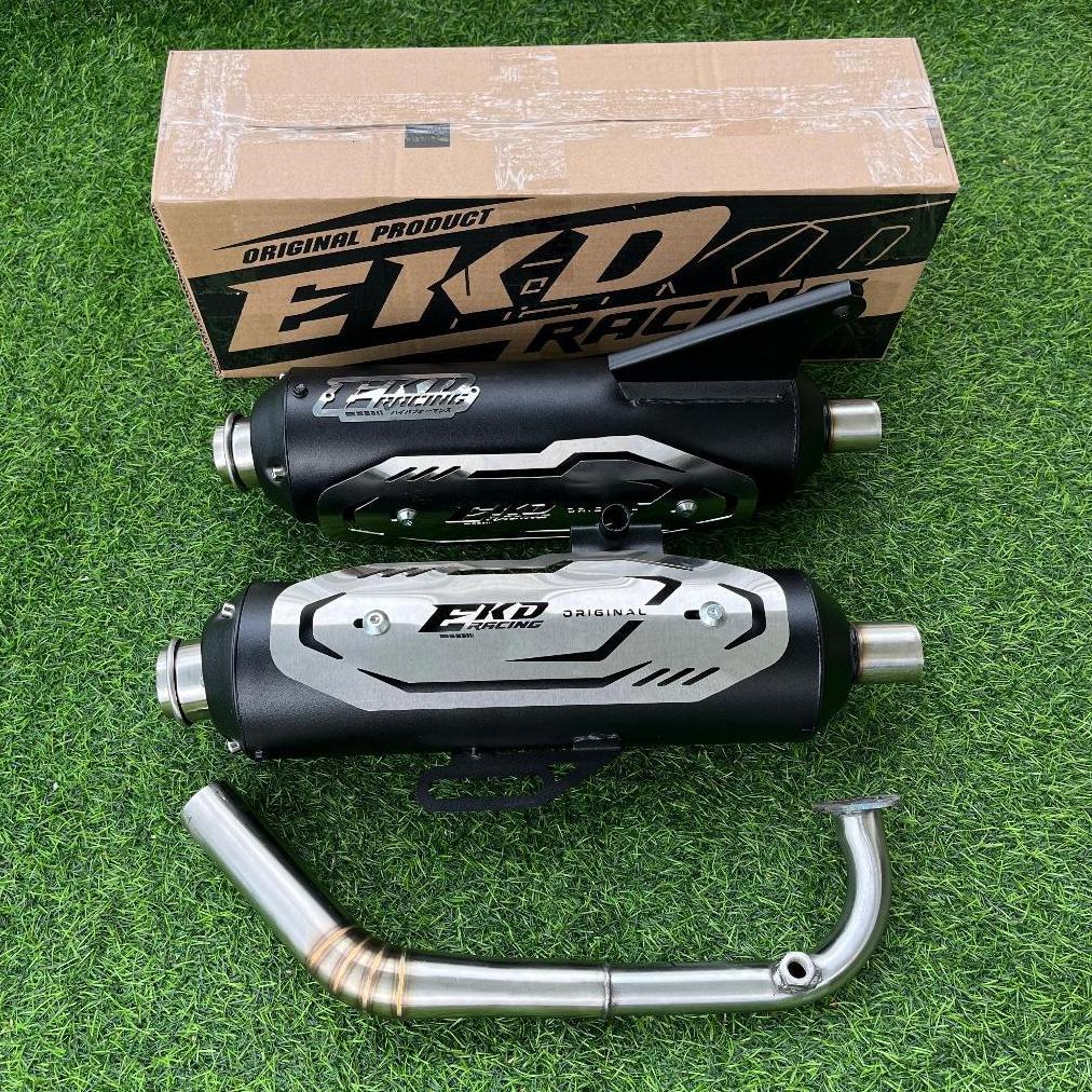 QALALIASHOP KNALPOT ORIGINAL EKD RACING SARFULL SARTENG STAINLESS UNTUK MOTOR VARIO BEAT SCOPPY NAMX