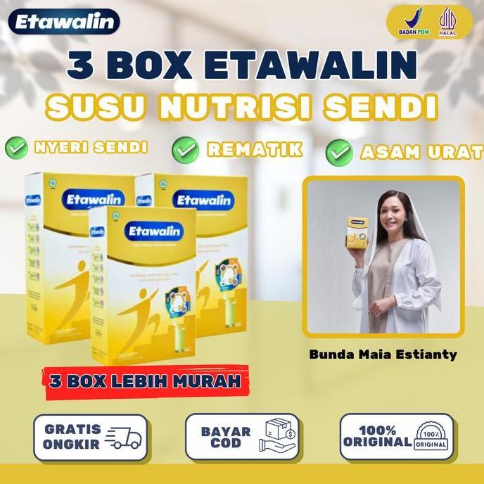 Nanabee312  - (PROMO) PAKET 3 BOX ETAWALIN - Harga Lebih Murah, Susu Etawalin Untuk Membantu Permasa