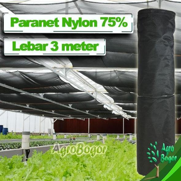 Paranet Nylon 75%, Lebar 3 meter, Panjang 1 meter, Paranet Nilon Premium