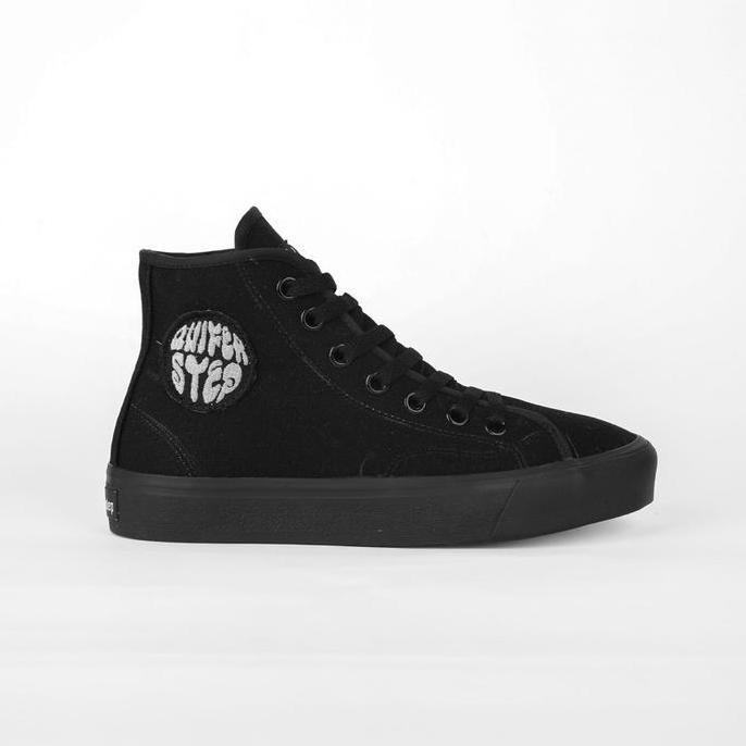 Sepatu Sneakers Sepatu Quiferstep - Sepatu Sneakers Full Black Kasual Pria Wanita Sneaker Odisi Basi
