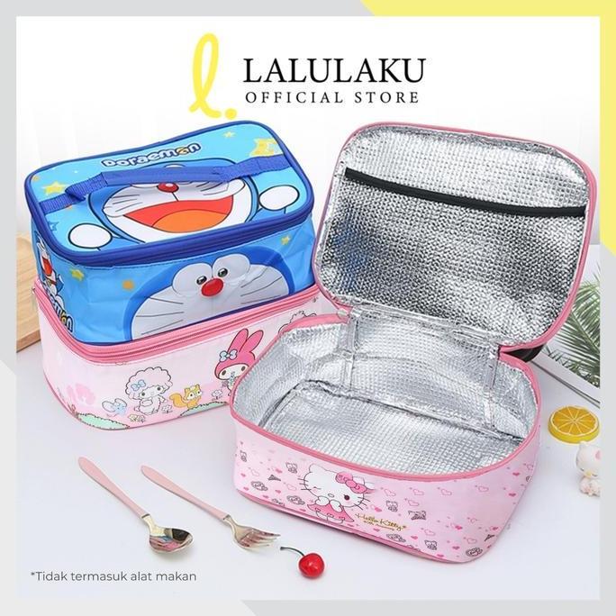 Asepkaromm - Tempat Bekal Karakter Lunch Bag Handel Tas Bekal Anak TK SD PAUD Anak Laki-laki Perempu