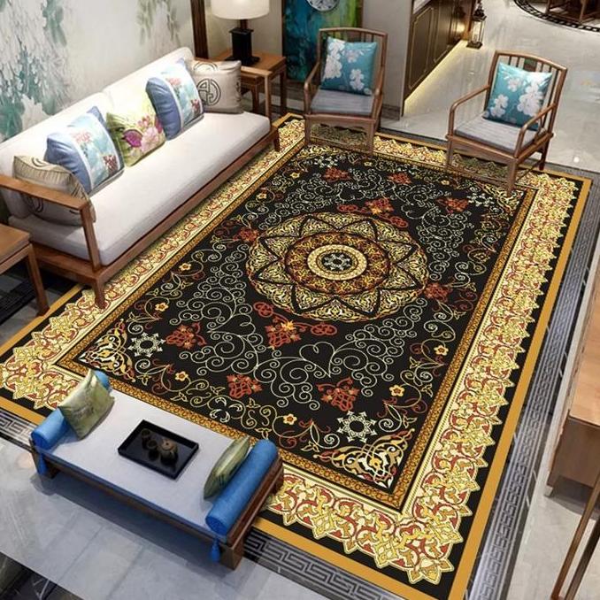 Alhadi Karpet Lantai Eropa 200 x 150cm Permadani Modern Terbaru Polyester Tebal Empuk Nyaman Doff 2