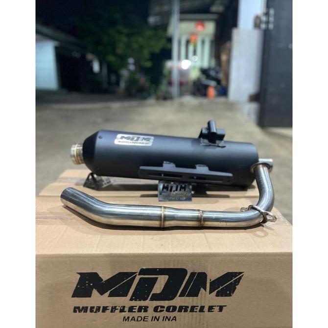 MDM RACING MUFFLER Ready kenalpot MDM Std Racing Vario New, Vario OLD, Vario 160, Beat tabung vario,