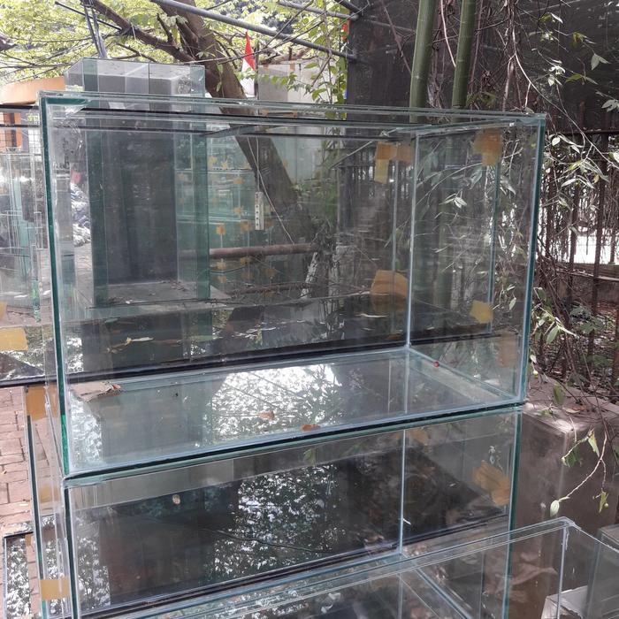 custom aquarium 100x30x70 cm kaca full 8 mili