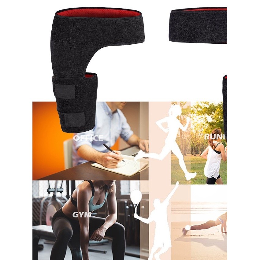 Deker paha hip joint support Thigh deker panggul penyangga paha -hitam-deker paha kesehatan