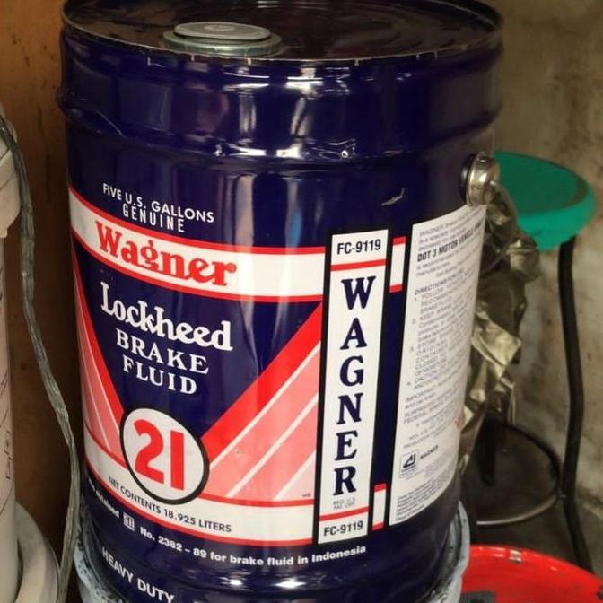 NEW WAGNER MINYAK REM DOT3 PAIL 18 LITER / BRAKE FLUID