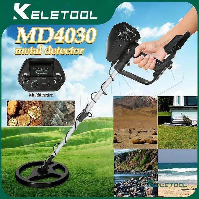 UNDERGROUND  METAL DETEKTOR PENDETEKSI LOGAM MD4030 + 2 PCS BATERAI TREASURE GOLD SEEKER JEWELRY TRE