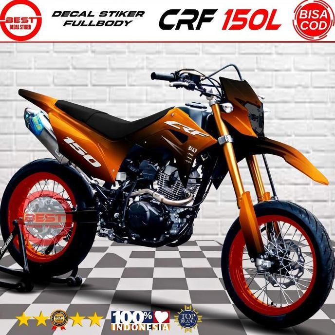 Decal CRF 150L 2018 Fullbody Desain Bunglon 2 Warna / Variasi Stiker Decal Fullbody  untuk Motor CRF