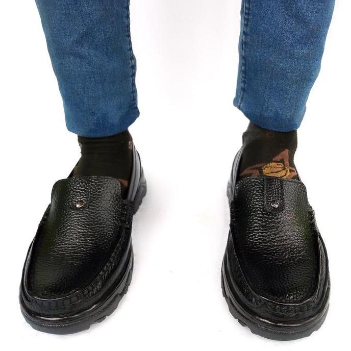 Slip On Pria Sepatu Casual Pria Kulit Asli Rasheda 018 Big Size