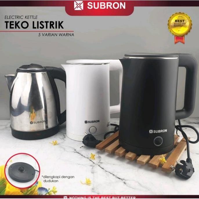 TERBARU - SUBRON Teko Termos Listrik Pemanas Air Kettle / Eskan listrik bagus