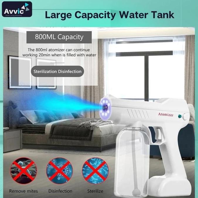 Nano Spray Gun Disinfectant Wireless 800Ml Semprotan Disinfektan