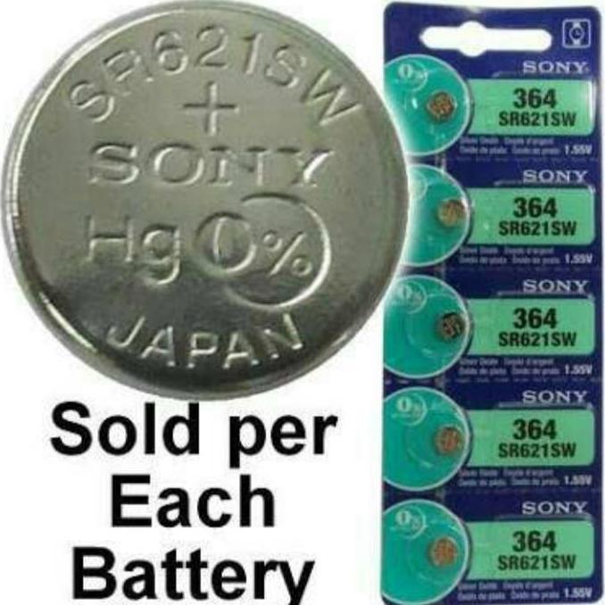 Batu Baterai Batre Battery Jam Tangan Watch Sony SR621SW 364 Semua Jam