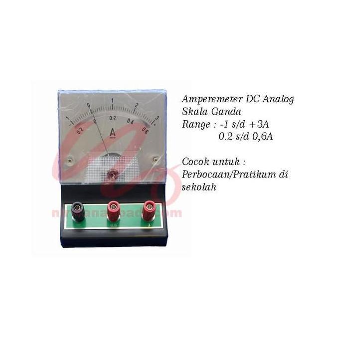 TERMURAH - Amperemeter DC Analog, Alat Peraga Pendidikan